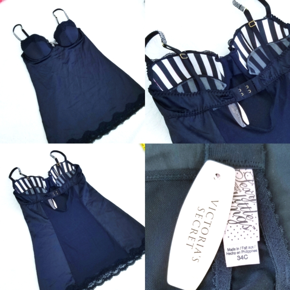 Victoria's Secret Vintage Sexy Little Things Lingerie Chemise Babydoll Dress NWT